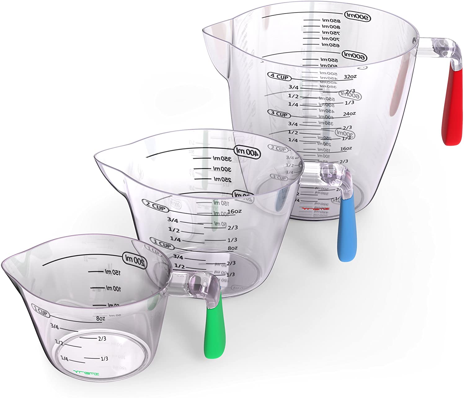 3 Piece Nesting Liquid Measuring Cup Set