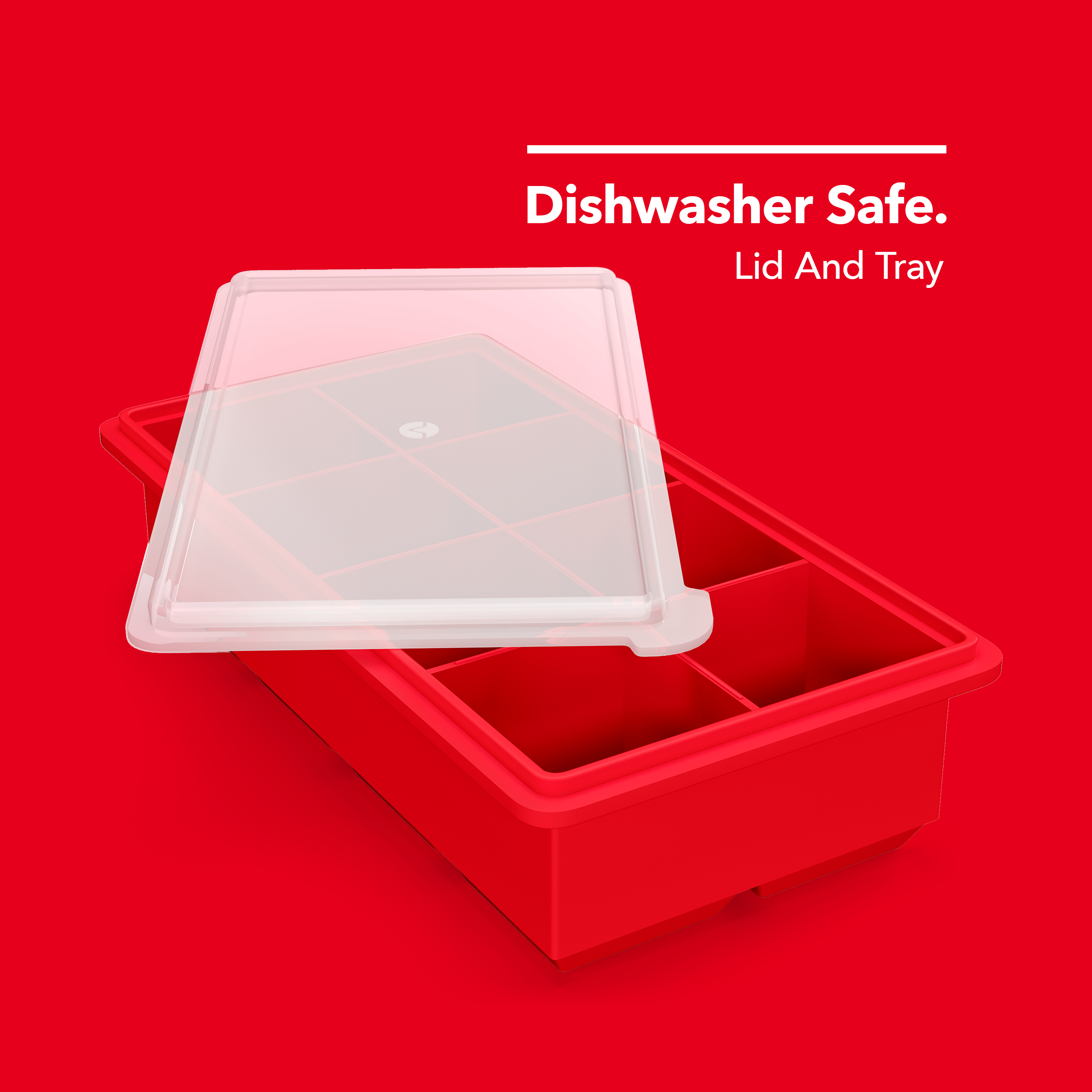 Blue Stacking Ice Cube Tray 4 Pack BPA-FREE Dishwasher Safe Trays FREE  SHIPPING