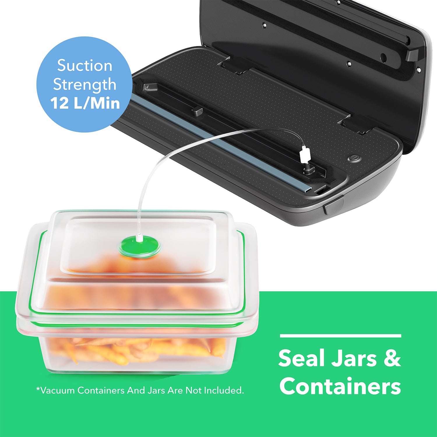 Vremi Silicone Food Storage Containers - Microwave and Freezer